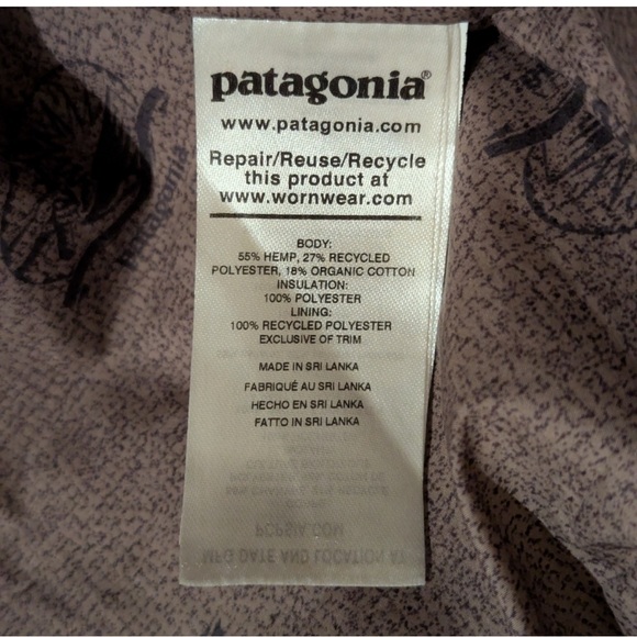 Patagonia Tan Bomber Jacket with Hood - Picture 5 of 7